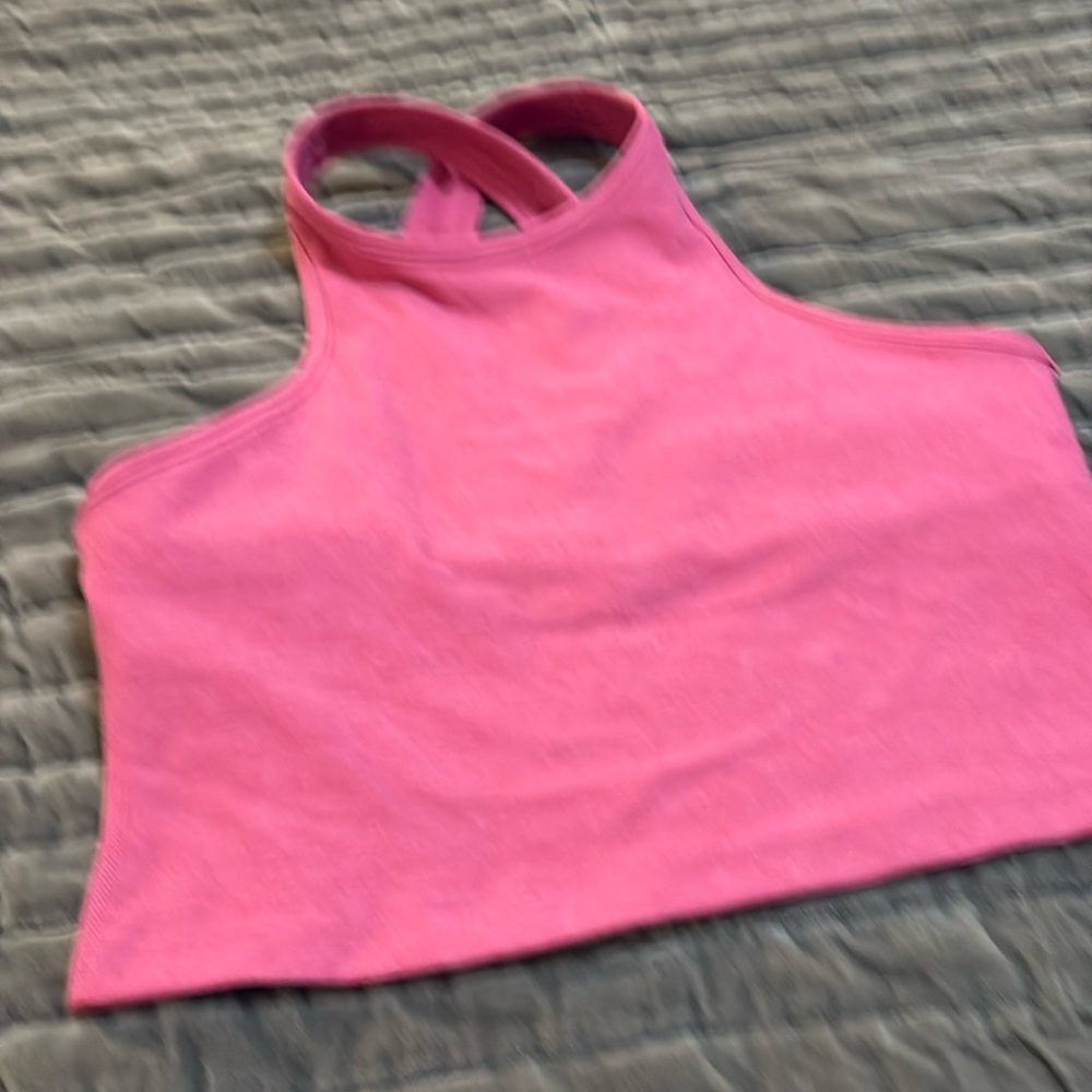 Beyond Yoga Bright Pink Crop Top